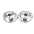 Load image into Gallery viewer, Power Stop 95-01 Ford Explorer Rear Evolution Drilled &amp; Slotted Rotors - Pair - Main Product View