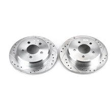 Load image into Gallery viewer, Power Stop 95-01 Ford Explorer Rear Evolution Drilled &amp; Slotted Rotors - Pair - Main Product View