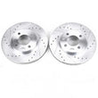 Load image into Gallery viewer, Power Stop 95-02 Volkswagen Cabrio Front Evolution Drilled &amp; Slotted Rotors - Pair - Main Product View