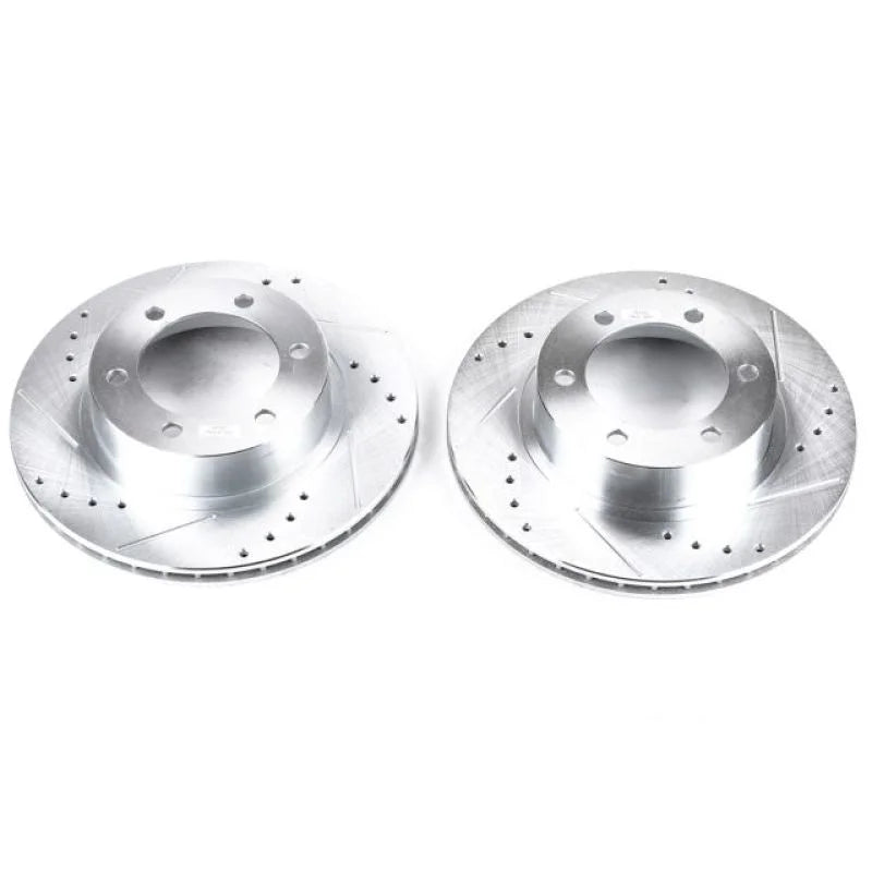 Power Stop 96-02 Toyota 4Runner Front Evolution Drilled & Slotted Rotors - Pair - Main Product View