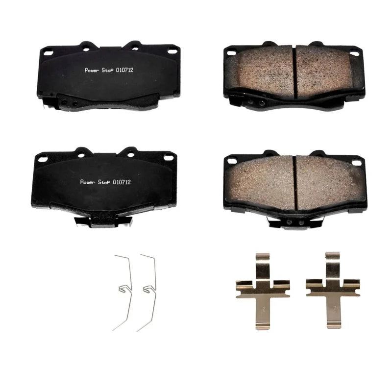 Power Stop 96-02 Toyota 4Runner Front Z17 Evolution Ceramic Brake Pads w/Hardware - Main Product View
