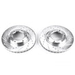 Load image into Gallery viewer, Power Stop 96-97 Lexus LX450 Front Evolution Drilled &amp; Slotted Rotors - Pair - Main Product View