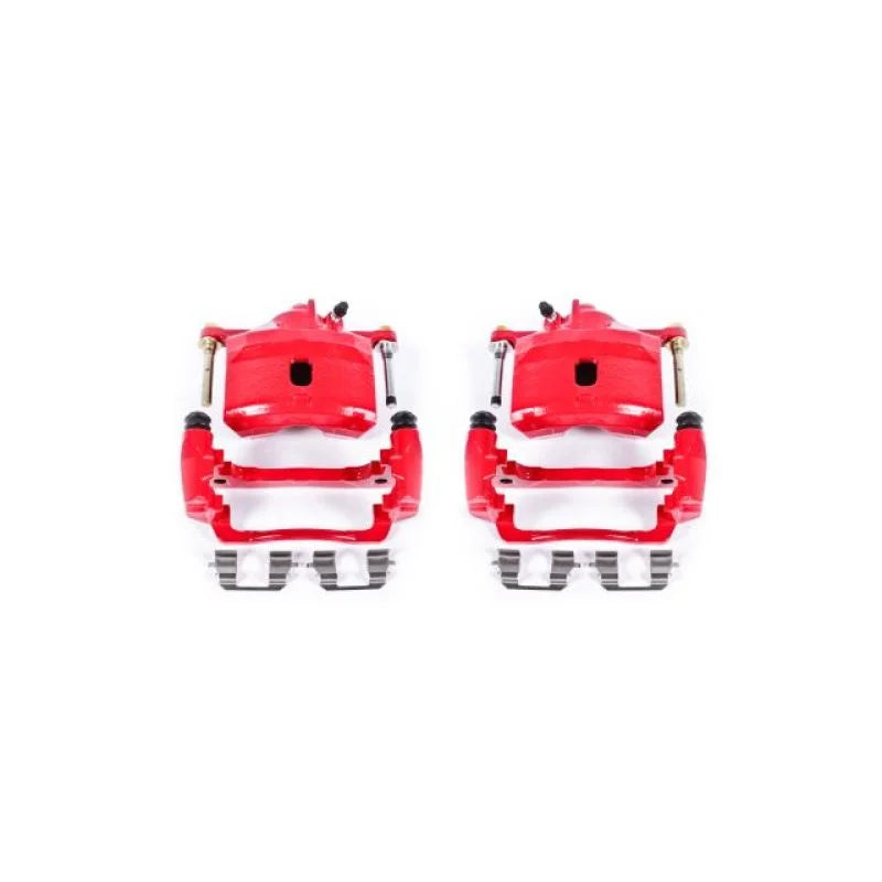 Power Stop 97-00 Acura EL Front Red Calipers w/Brackets - Pair - Main Product View