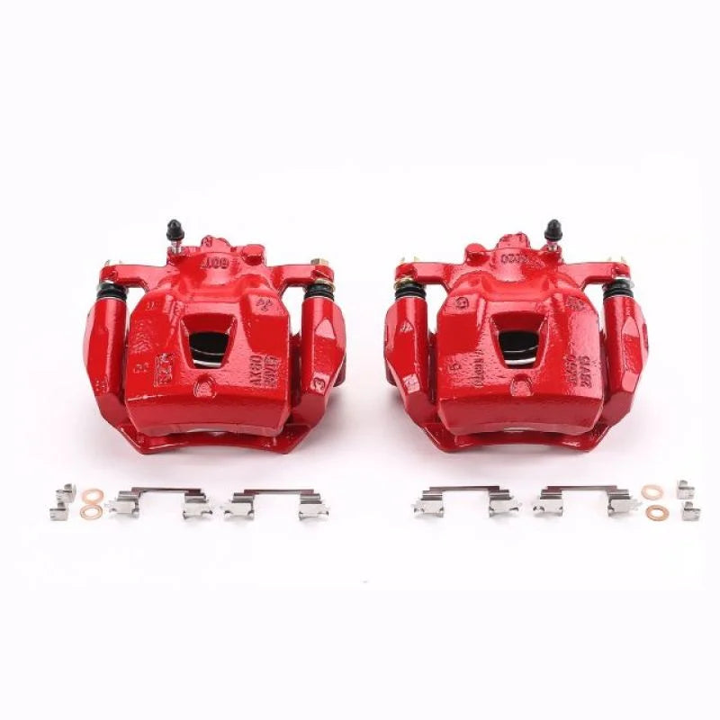 Power Stop 97-01 Lexus ES300 Front Red Calipers w/Brackets - Pair - Main Product View