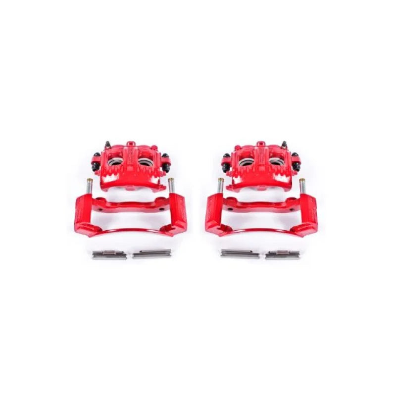 Power Stop 97-02 Ford Expedition Front Red Calipers w/Brackets - Pair - Main Product View
