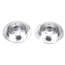 Load image into Gallery viewer, Power Stop 97-98 Acura Integra Rear Evolution Drilled &amp; Slotted Rotors - Pair - Main Product View