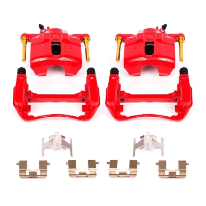Power Stop 97-99 Acura CL Front Red Calipers w/Brackets - Pair - Main Product View