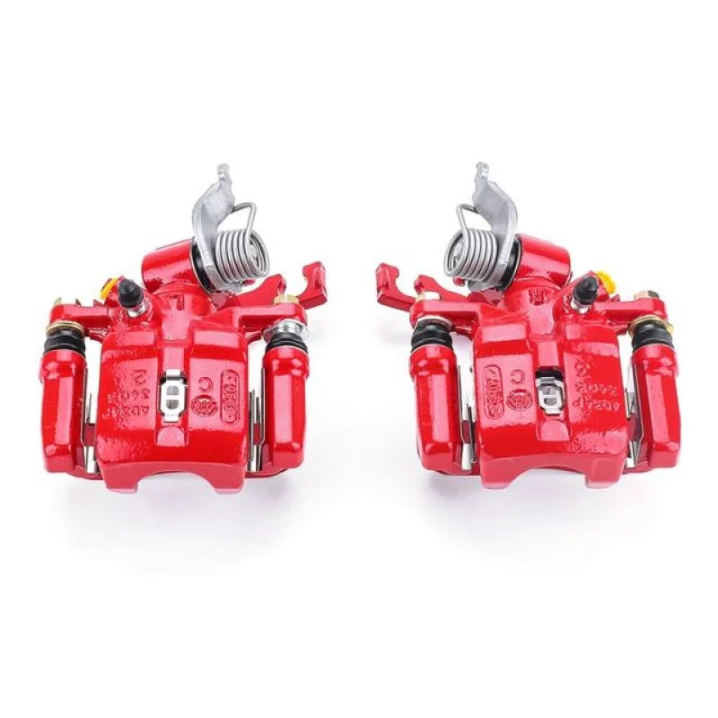 Power Stop 98-02 Honda Accord Rear Red Calipers w/Brackets - Pair - Main Product View