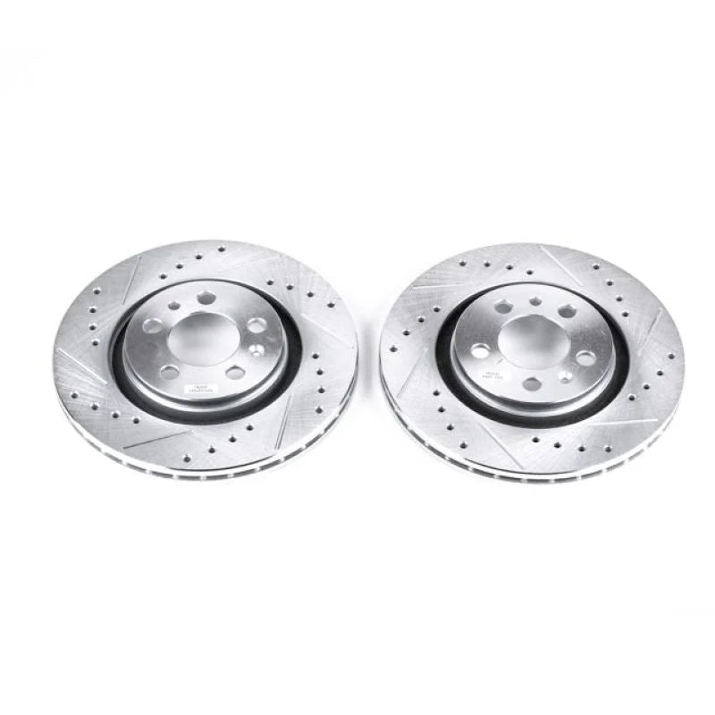 Power Stop 98-06 Volkswagen Beetle Front Evolution Drilled & Slotted Rotors - Pair - Main Product View