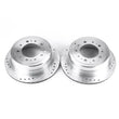 Load image into Gallery viewer, Power Stop 98-07 Lexus LX470 Rear Evolution Drilled &amp; Slotted Rotors - Pair - Main Product View