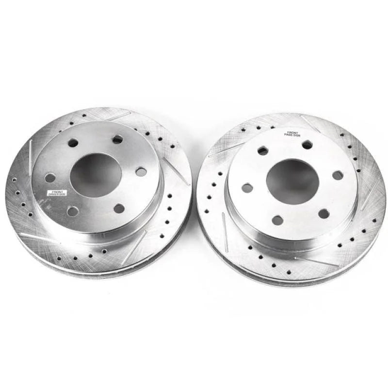 Power Stop 99-00 Cadillac Escalade Front Evolution Drilled & Slotted Rotors - Pair - Main Product View