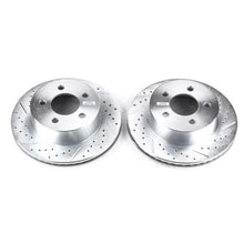 Load image into Gallery viewer, Power Stop 99-01 Jeep Cherokee Front Evolution Drilled &amp; Slotted Rotors - Pair - Main Product View