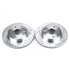 Load image into Gallery viewer, Power Stop 99-04 Jeep Grand Cherokee Front Evolution Drilled &amp; Slotted Rotors - Pair - Main Product View