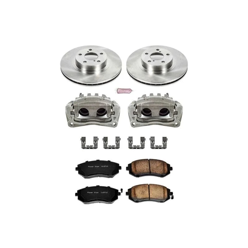 Power Stop Autospecialty Brake Kit w/Calipers Front fits 2005 2006 Saab 9-2x / 2006-2010 Subaru Impreza 2.5I / 2002-2010 S...