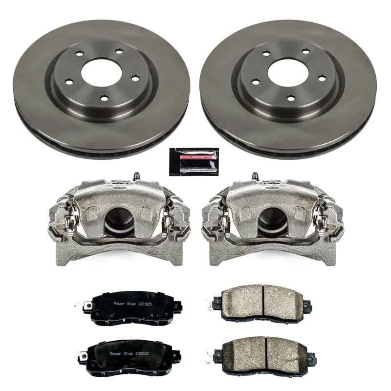 Power Stop Autospecialty Brake Kit w/Calipers fits 2014-2017 Nissan Leaf S