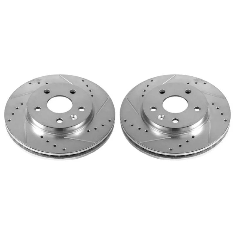 Power Stop Drilled & Slotted Front Rotors Pair fits 2012-2016 Buick LaCrosse / 2011 Buick LaCrosse CX / 2012 Buick LaCross...