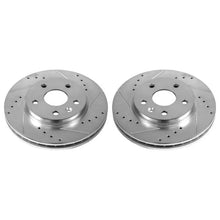 Load image into Gallery viewer, Power Stop Drilled &amp; Slotted Front Rotors Pair fits 2012-2016 Buick LaCrosse / 2011 Buick LaCrosse CX / 2012 Buick LaCross...