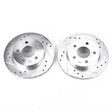 Load image into Gallery viewer, Power Stop Drilled &amp; Slotted Rear Rotors Pair fits 1993-1997 Ford Thunderbird / 1993-1998 Lincoln Mark VIII / 1993 Mercury...