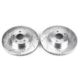 Load image into Gallery viewer, Power Stop Drilled &amp; Slotted Rotors Pair Front fits 2005 2006 Saab 9-2x / 2013-2016 Subaru BRZ LIMITED / 2015 2016 Subaru ...