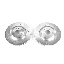 Load image into Gallery viewer, Power Stop Drilled &amp; Slotted Rotors Pair Front fits 55 Mercedes-Benz G55 / 2007 2008 Mercedes-Benz GL320 / 2010-2012 Merce...