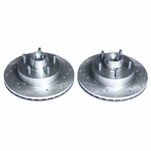 Load image into Gallery viewer, Power Stop Drilled &amp; Slotted Rotors Pair Front fits Ford Ranger / 2001-2002 Ford Ranger Edge / 1998 Ford Ranger Splash / 1...