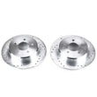 Load image into Gallery viewer, Power Stop Drilled &amp; Slotted Rotors Pair Rear fits Chrysler Town / 1997-2007 Chrysler Town &amp; / 2006 2007 Dodge Caravan / 2...