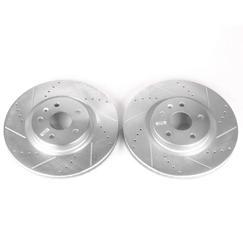 Power Stop Drilled & Slotted Rotors Pair fits 2014-2017 Buick Regal / 2016 2017 Buick Regal SPORT / 2013-2019 Cadillac XTS
