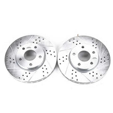 Load image into Gallery viewer, Power Stop Drilled &amp; Slotted Rotors Pair fits 2014-2018 Ford C-Max / 2012-2018 Ford Focus Electric / 2012-2018 Ford Focus ...