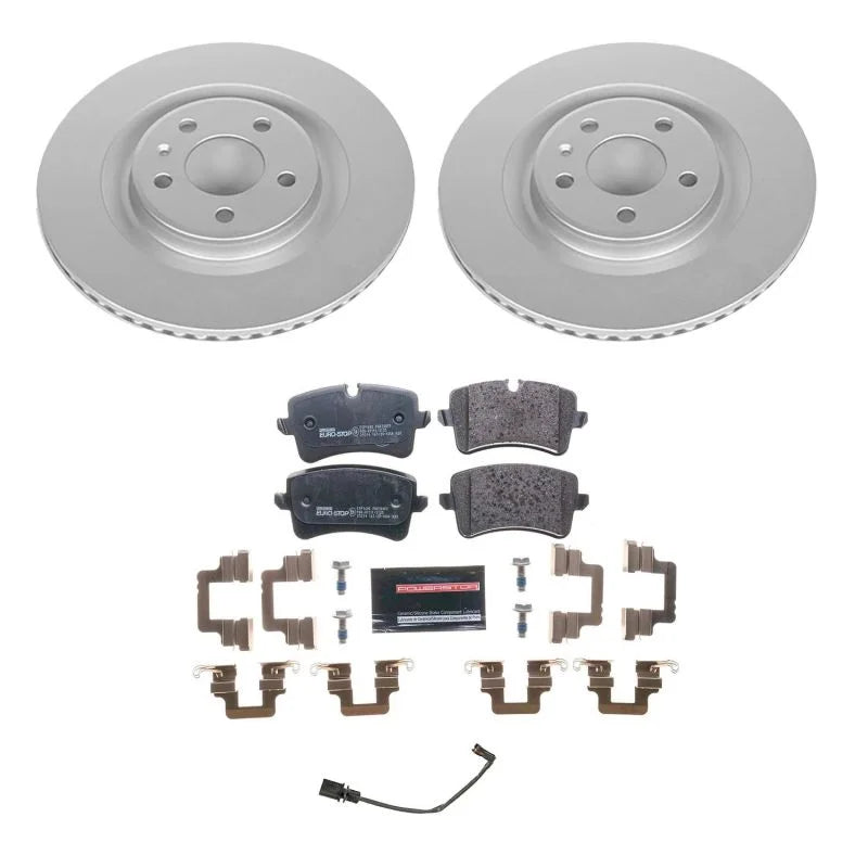 Power Stop Euro-Stop Brake Kit fits 2012-2018 Audi A6 / 2012-2018 Audi A6 Quattro / 2013-2018 Audi A7 Quattro - Main Produ...