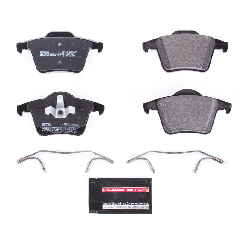 Power Stop Euro-Stop ECE-R90 Rear Brake Pads fits 2003-2014 Volvo XC90 - Main Product View