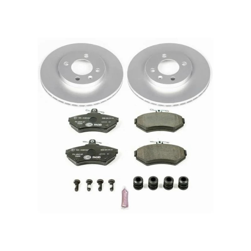 Power Stop Euro-Stop Front Brake Kit fits 1995-2002 Volkswagen Cabrio / 1993-1999 Volkswagen Golf / 1990-1999 Volkswagen J...