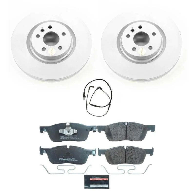 Power Stop Euro-Stop Front Brake Kit fits Land Rover Discovery / 2015-2019 Land Rover Discovery SPORT / 2016-2019 Land Rov...