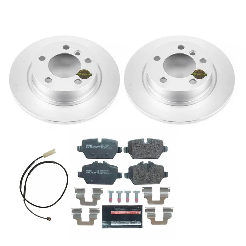 Power Stop Euro-Stop Rear Brake Kit fits Mini Cooper / 2011-2016 Mini Cooper Countryman / 2013-2016 Mini Cooper Paceman - ...