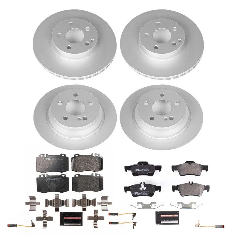 Power Stop Eurostop Brake Kit Front and Rear fits 2004-2006 Mercedes-Benz E500
