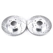 Load image into Gallery viewer, Power Stop Evolution Drilled &amp; Slotted Front Rotors - Main Product View