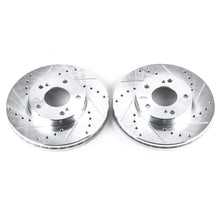 Load image into Gallery viewer, Power Stop Evolution Drilled &amp; Slotted Front Rotors - Main Product View