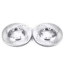 Load image into Gallery viewer, Power Stop Evolution Drilled &amp; Slotted Front Rotors - Main Product View