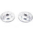 Load image into Gallery viewer, Power Stop Evolution Drilled &amp; Slotted Front Rotors - Main Product View