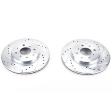 Load image into Gallery viewer, Power Stop Evolution Drilled &amp; Slotted Front Rotors - Main Product View