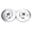 Load image into Gallery viewer, Power Stop Evolution Drilled &amp; Slotted Front Rotors - Pair fits 2015-2021 Kia Sedona - Main Product View