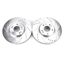 Load image into Gallery viewer, Power Stop Evolution Drilled &amp; Slotted Front Rotors - Pair fits 2015-2021 Kia Sedona - Main Product View