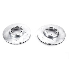 Load image into Gallery viewer, Power Stop Evolution Drilled &amp; Slotted Front Rotors - Main Product View