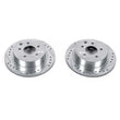 Load image into Gallery viewer, Power Stop Evolution Drilled &amp; Slotted Rear Rotors - Main Product View