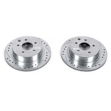 Load image into Gallery viewer, Power Stop Evolution Drilled &amp; Slotted Rear Rotors - Main Product View