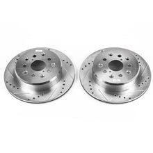Load image into Gallery viewer, Power Stop Evolution Drilled &amp; Slotted Rear Rotors - Main Product View