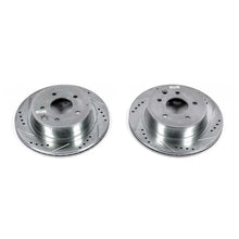 Load image into Gallery viewer, Power Stop Evolution Drilled &amp; Slotted Rear Rotors - Main Product View