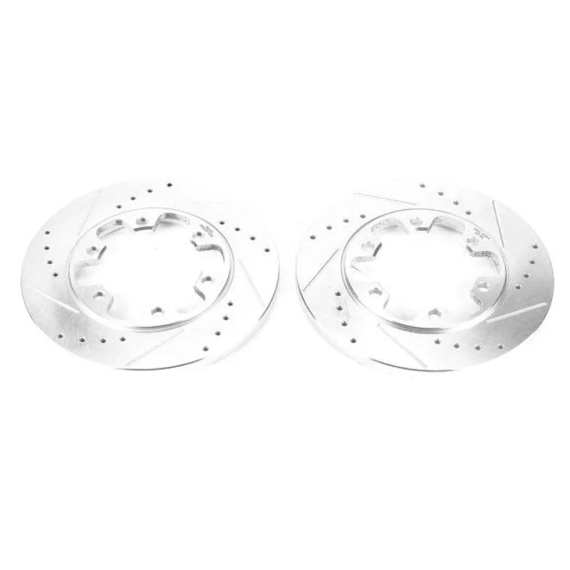 Power Stop Evolution Drilled & Slotted Rear Rotors - Main Product View