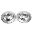 Load image into Gallery viewer, Power Stop Evolution Drilled &amp; Slotted Rear Rotors - Main Product View