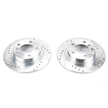 Load image into Gallery viewer, Power Stop Evolution Drilled &amp; Slotted Rear Rotors - Main Product View