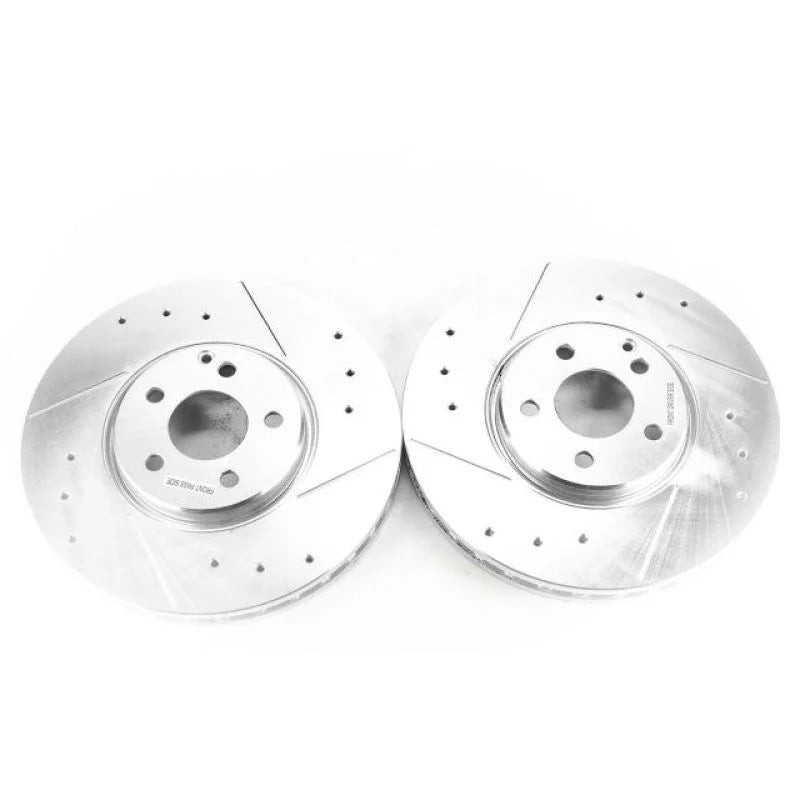 Power Stop Evolution Drilled & Slotted Rotors - Main Product View